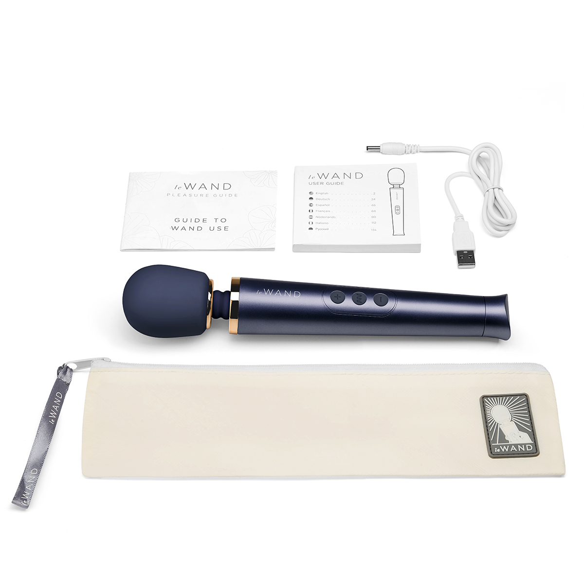 Le Wand Petite Massager - Navy Blue - Image 2