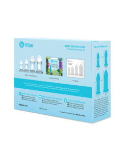 Alternative view of B-Vibe Glass Anal Dilators Set
