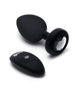 B-Vibe Vibrating Jewel Plug 2XL - Black
