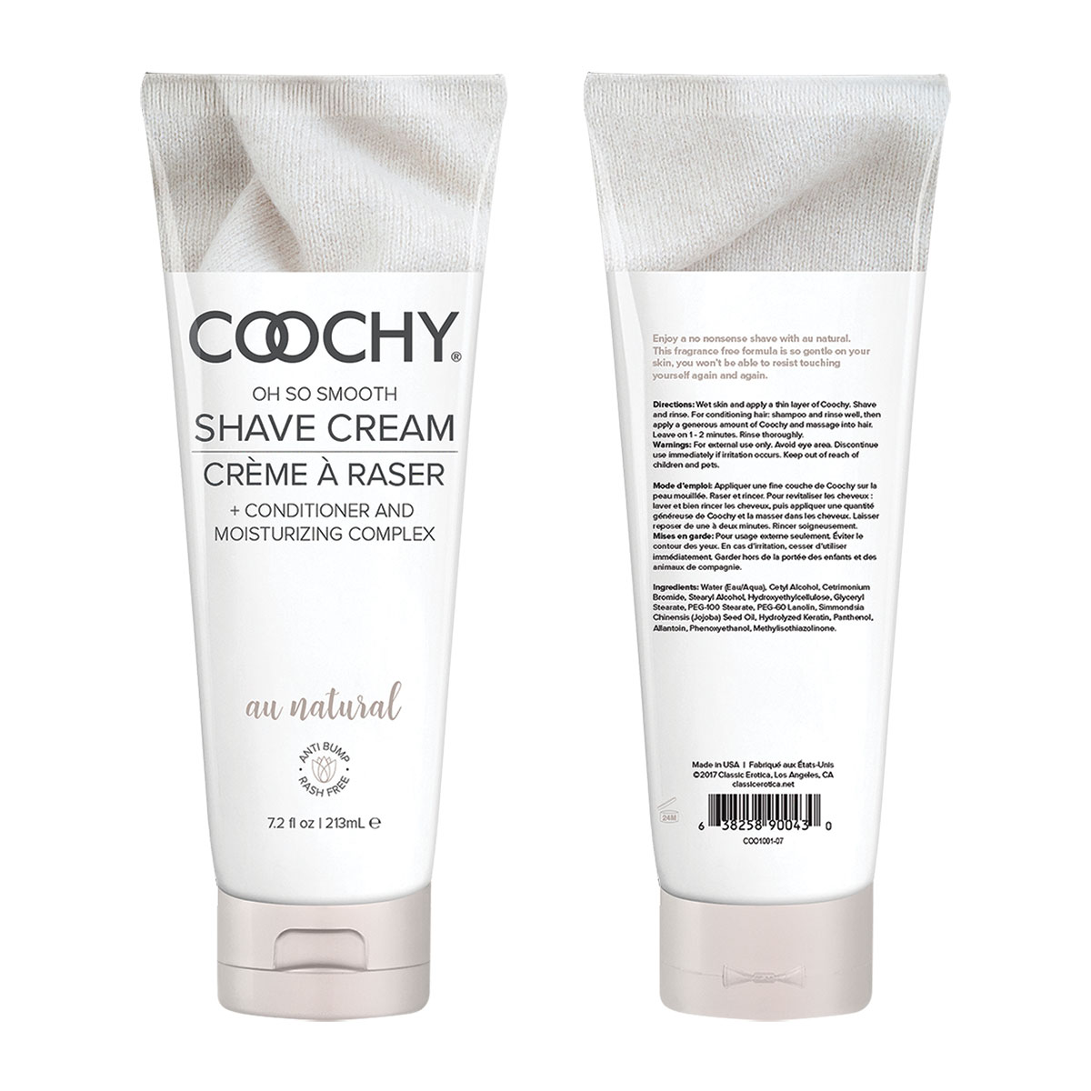 Coochy Shave Cream 7.2oz - Au Natural - Image 3