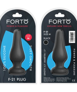 Alternative view of FORTO F-21 Tear Drop Medium Plug - Black
