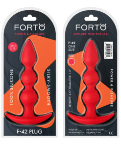 Alternative view of FORTO F-42 Spiral Beads Red