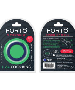 Alternative view of FORTO F-64 C-Ring Small - Blue