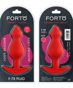 Alternative view of FORTO F-78 Pointee Plug Red Large