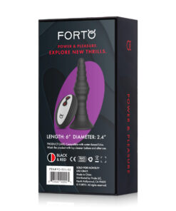 Alternative view of FORTO Vibrating Large Remote Ribbed Plug