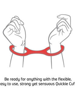 Alternative view of Quickie Cuffs - Medium - Red