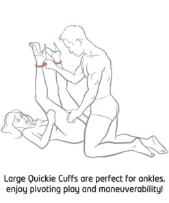 Alternative view of Quickie Cuffs - Large - Red