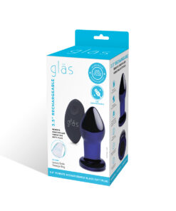 Alternative view of GLAS Rechargeable Butt Plug 3.5"