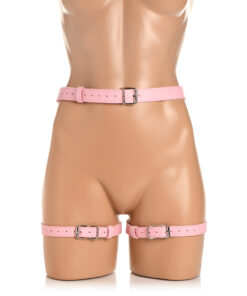 Alternative view of Bondage Harness with Bows XL/2XL - Pink