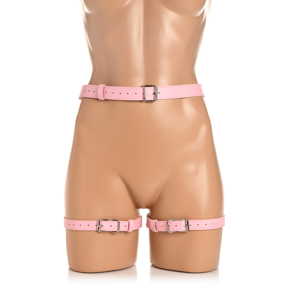 Bondage Harness with Bows XL/2XL - Pink - Image 2
