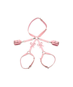 Bondage Harness with Bows M/L - Pink