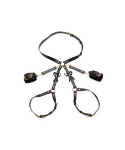 Bondage Harness with Bows XL/2XL - Black