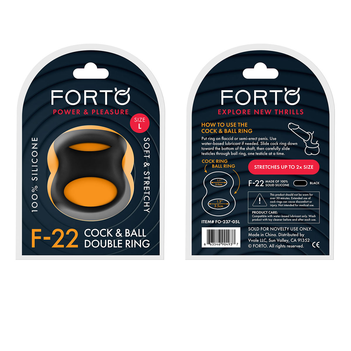 FORTO F-22 57/60mm D-Ring - Black - Image 3