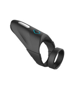 FORTO F-48 Vibrating Perineum Double C-Ring - Black