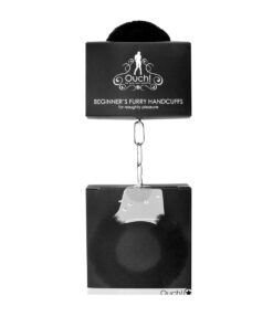 Alternative view of Shots Ouch! Beginner's Furry Handcuffs - Black
