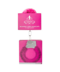 Alternative view of Shots Ouch! Beginner's Furry Handcuffs - Pink