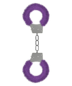 Shots Ouch! Beginner's Furry Handcuffs - Purple