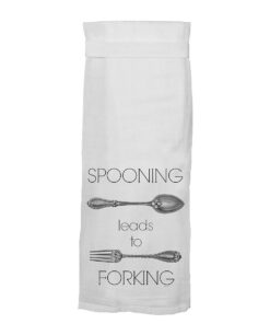 Twisted Wares Spooning Leads to Forking Flour Towel