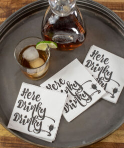Alternative view of Twisted Wares Here Drinky Drinky Napkins 20pk