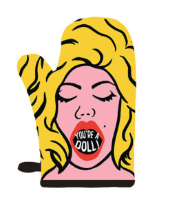 Twisted Wares You're a Doll Oven Mitt