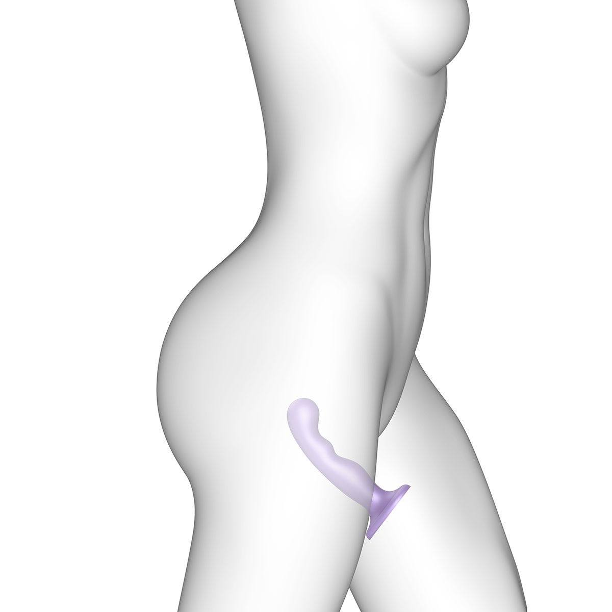 Strap-On-Me P&G Plug Dil Metallic Lilac - Large - Image 4