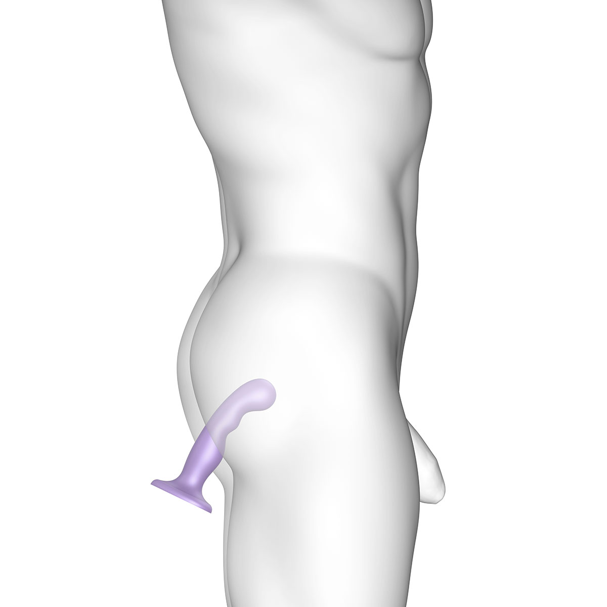 Strap-On-Me P&G Plug Dil Metallic Lilac - Large - Image 3