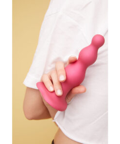 Alternative view of Strap-On-Me Beads Plug Dil Metallic Raspberry - Small