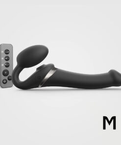 Strap-On-Me Multi-Orgasm Medium Bendable Strap-On - Black