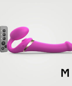 Strap-On-Me Multi-Orgasm Medium Bendable Strap-On - Fuchsia