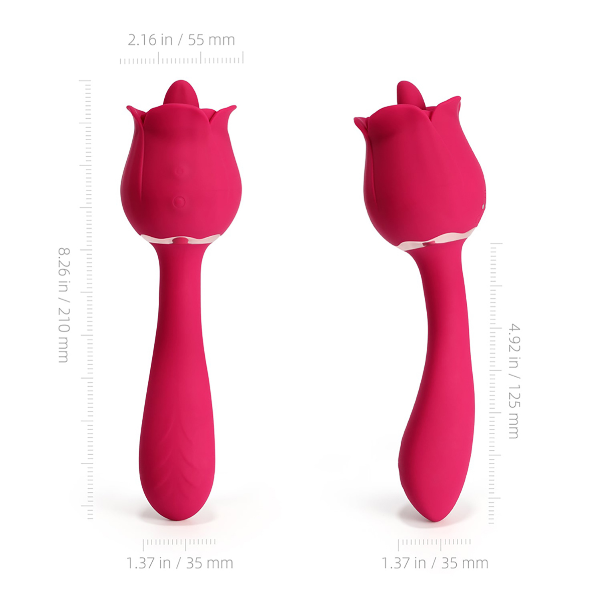 Rhea The Rose Massager - Red - Image 6
