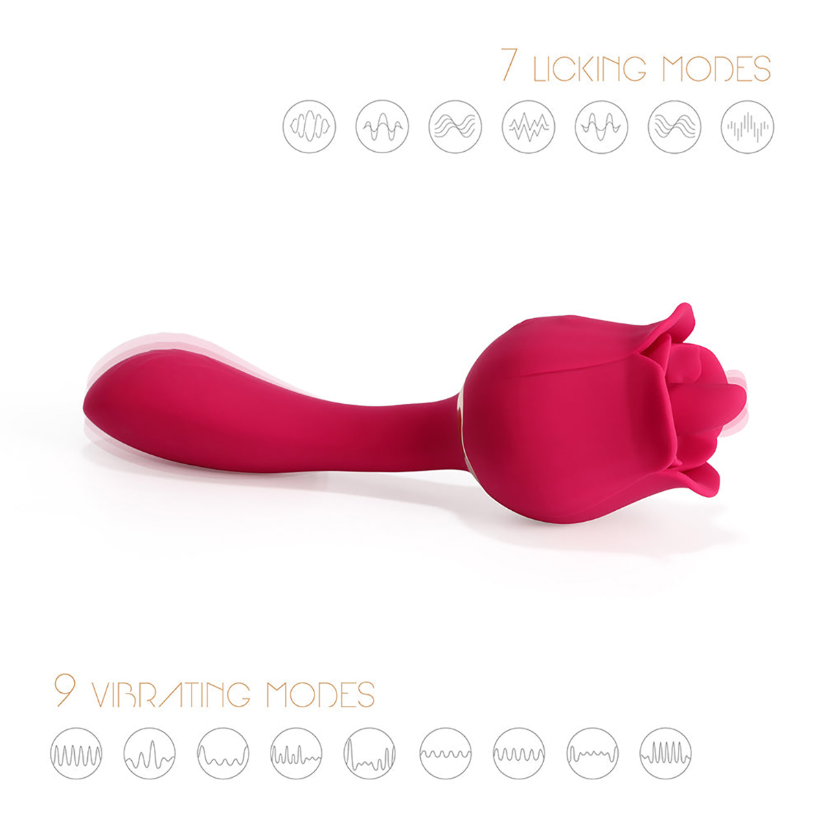 Rhea The Rose Massager - Red - Image 5