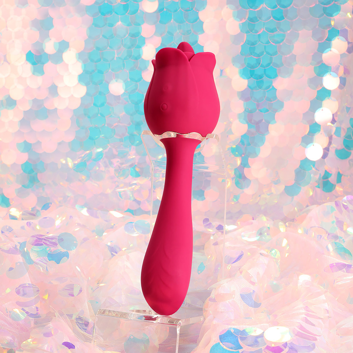 Rhea The Rose Massager - Red - Image 3