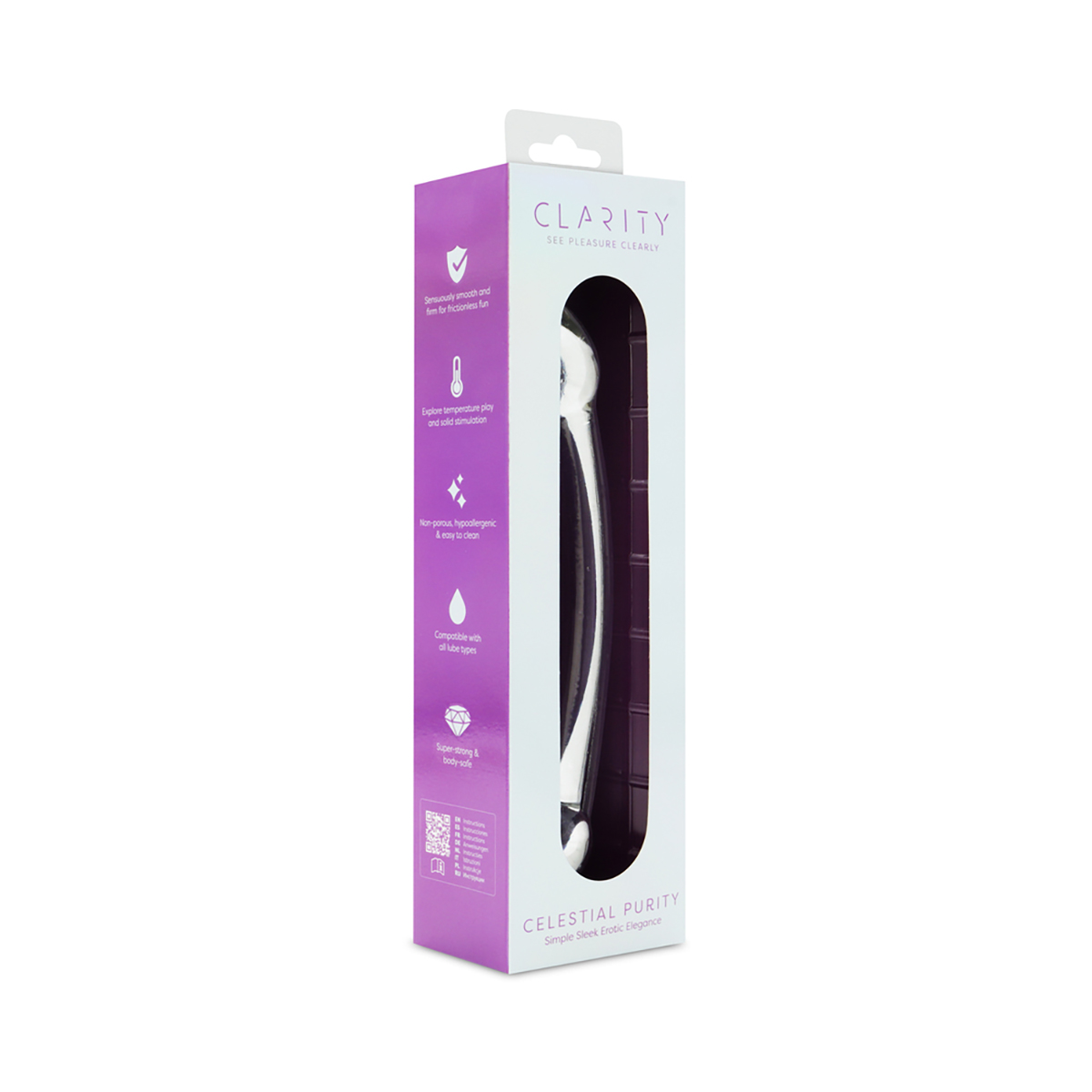 Clarity Celestial Purity Glass Dildo - Image 6