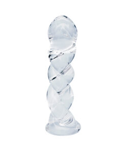 Clarity Seraphic Braid Glass Dildo