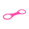 SS S&M Large Hot Pink Silicone Cuffs - Image 4