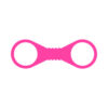 SS S&M Large Hot Pink Silicone Cuffs
