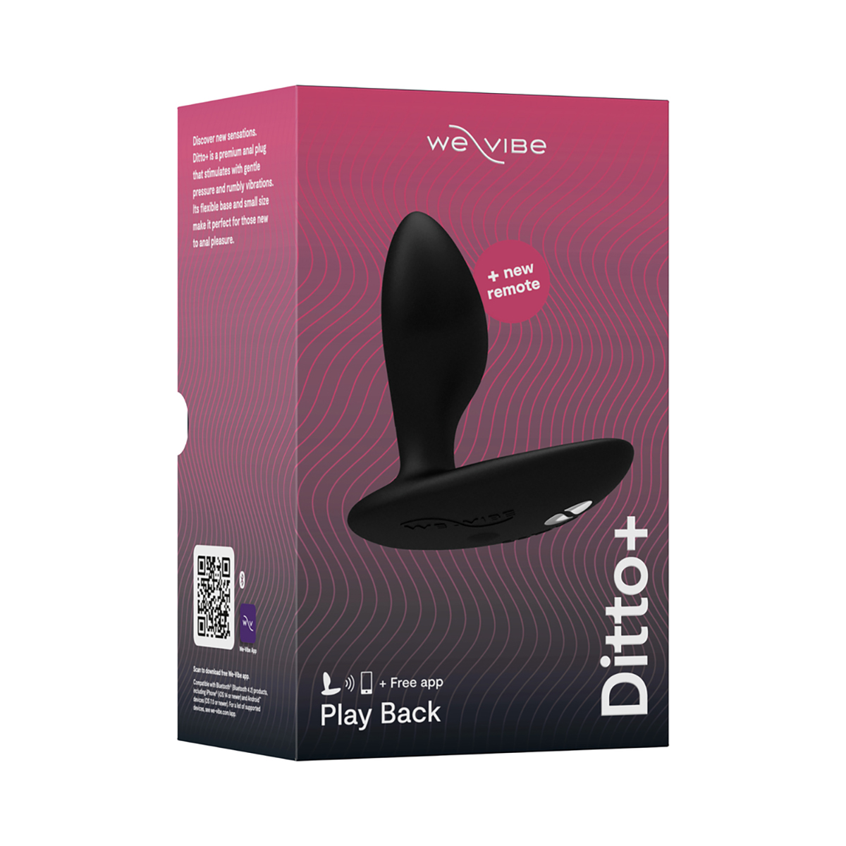 We-Vibe Ditto+ Satin Black NEW - Image 5