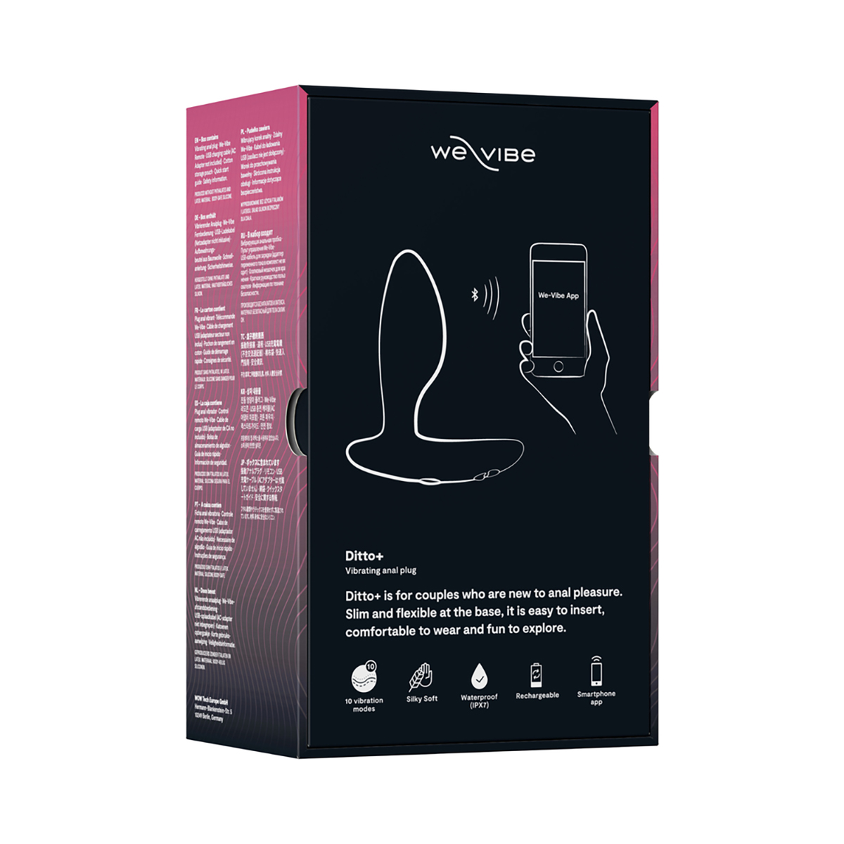 We-Vibe Ditto+ Satin Black NEW - Image 4