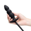b-Vibe Beaded Inflatable Anal Plug with Hand Pump - Image 6