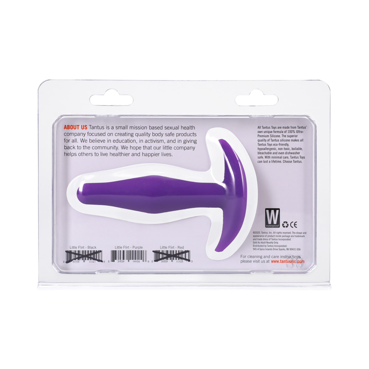 Tantus Little Flirt Anal Plug Lilac CLAM - Image 2
