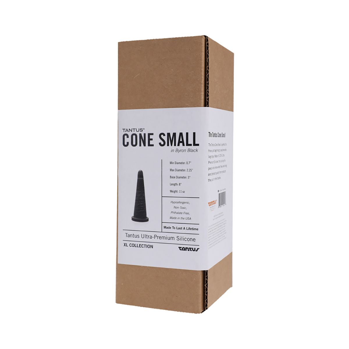 Tantus Cone Small Dildo Onyx BOX - Image 2