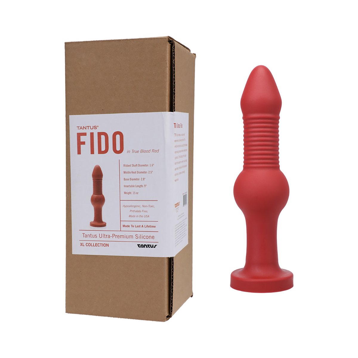Tantus Fido Dildo Ruby BOX