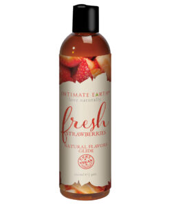 Intimate Earth Flavored Strawberry Lubricant 4oz.
