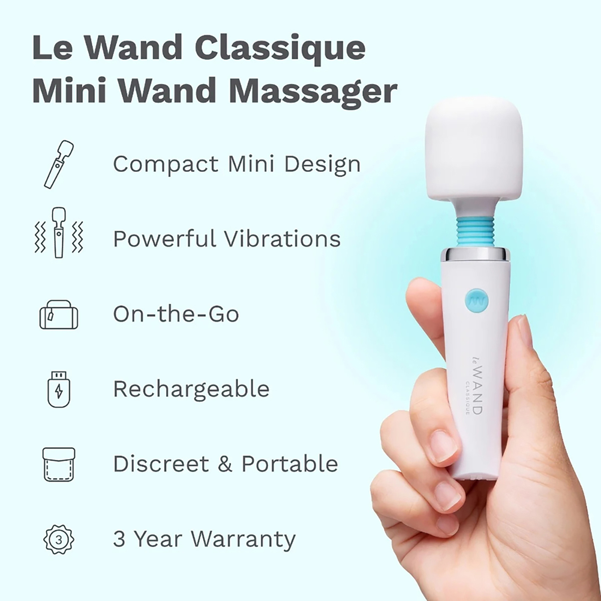 Le Wand Classique Mini Wand Massager - Image 5