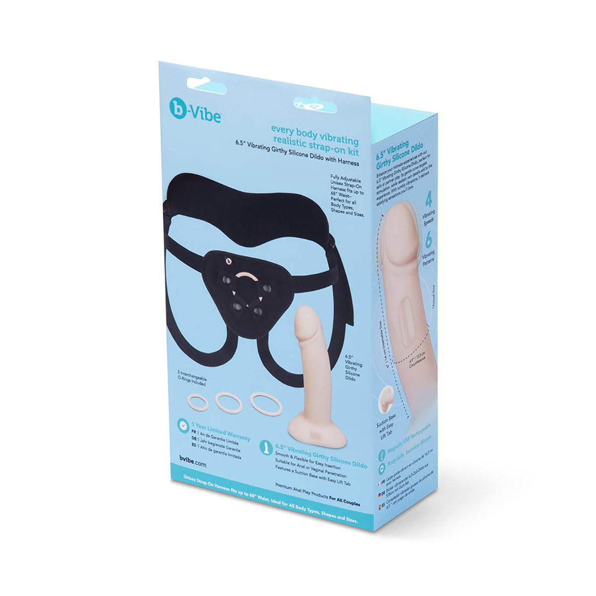 b-Vibe Every Body Vibrating Realistic Strap-On Kit - Image 2
