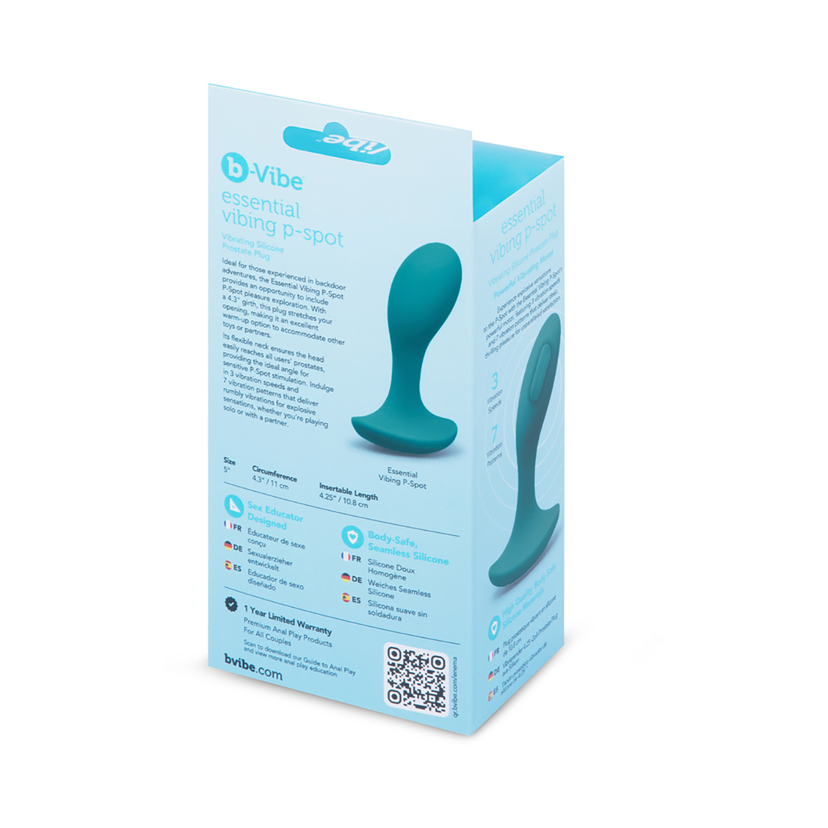 b-Vibe Essential Vibing P-Spot Plug - Image 2