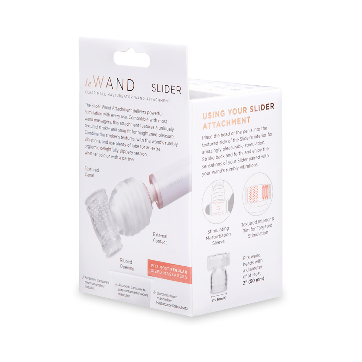 Le Wand Slider Clear Male Masturbator Wand Attachment - Image 2