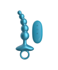 Luv Inc Cr23: Curved Ring Luv Beads Blue