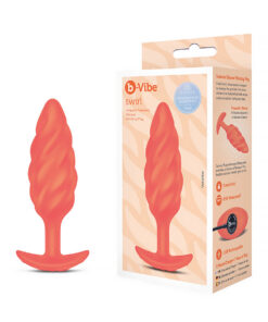b Vibe Swirl Texture Plug Orange