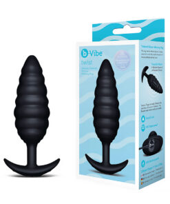 b Vibe Twist Texture Plug Black
